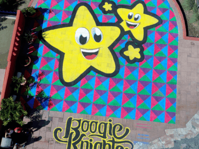 custom laser cut super large stencil out of 1/16 inch thick polycarbonate Large Format Stencil