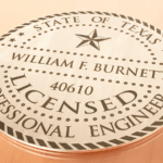 Laser etched custom logo on 1/8 inch thick stainless steel disc Stainless Steel Medallion