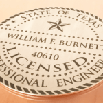 Laser etched custom logo on 1/8 inch thick stainless steel disc Stainless Steel Medallion