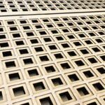 Custom wood grille with profile Custom wood grille with profile