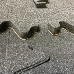 Laser cut 3/4" thick foam