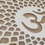 Custom design panel with religious symbol