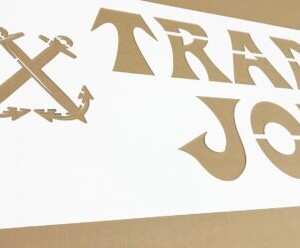 Laser cut polycarbonate stencil