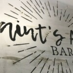 Custom logo cut from 1/8" thick steel