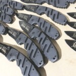 Laser etch pocket knives