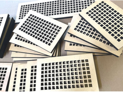 laser cutting 3/4-inch-thick MDF