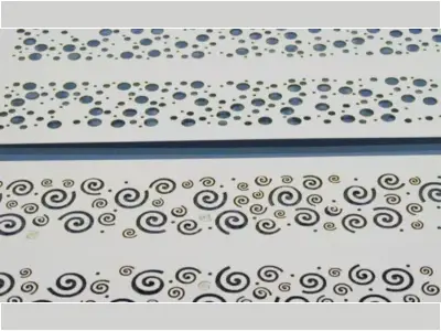 laser cut 7-mil Mylar stencil