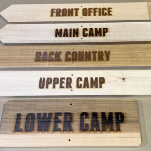 Laser engrave on 1 inch thick cedar Laser engrave on 1 inch thick cedar