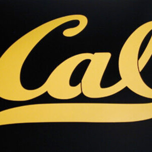 laser cut black polycarbonate Cal logo stencil laser cut black polycarbonate Cal logo stencil