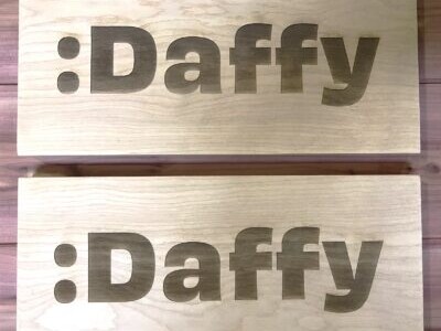 Laser engrave maple wood