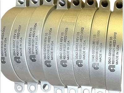 laser etching on curve aluminum brackets