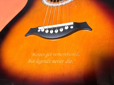 laser engraved guitar as a gift