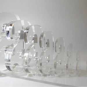 laser cut polished edge acrylic samples