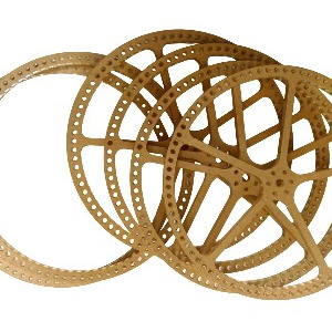 laser cut acrylic wheel used in lab research
