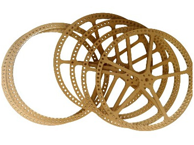 laser cut acrylic wheel used in lab research