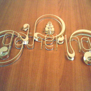 laser cut half inch thick acrylic design