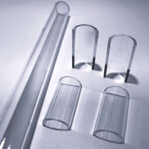 custom laser cutting 1.75-inch diameter acrylic tube into cut-to-length sections