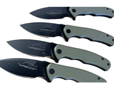 Pocket knives laser marking on blades as promotional gifts
