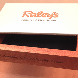 laser engraved wooden box