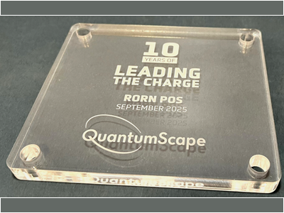 laser engraved 0.50" thick acrylic plaque