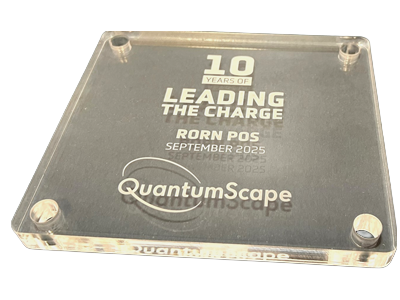 laser engraving 0.50-inch-thick clear acrylic plaque