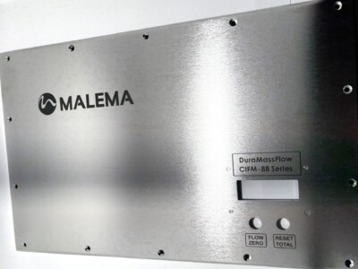 laser etched stainless steel panels for equipment enclosure