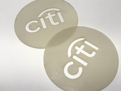laser-cut Mylar Stencil for coffee cups or muffins decoration