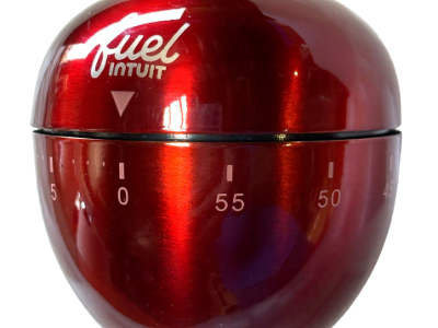 laser marking one red apple timer
