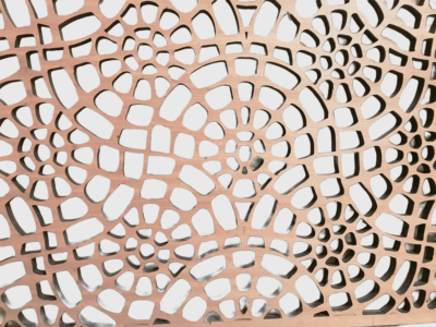 custom laser cut .075-inch thick maple plywood